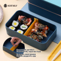 Portable Lunch Box For Kids School Microwave Plastic Bento Box With Movable Compartments Salad Fruit Food Container Box